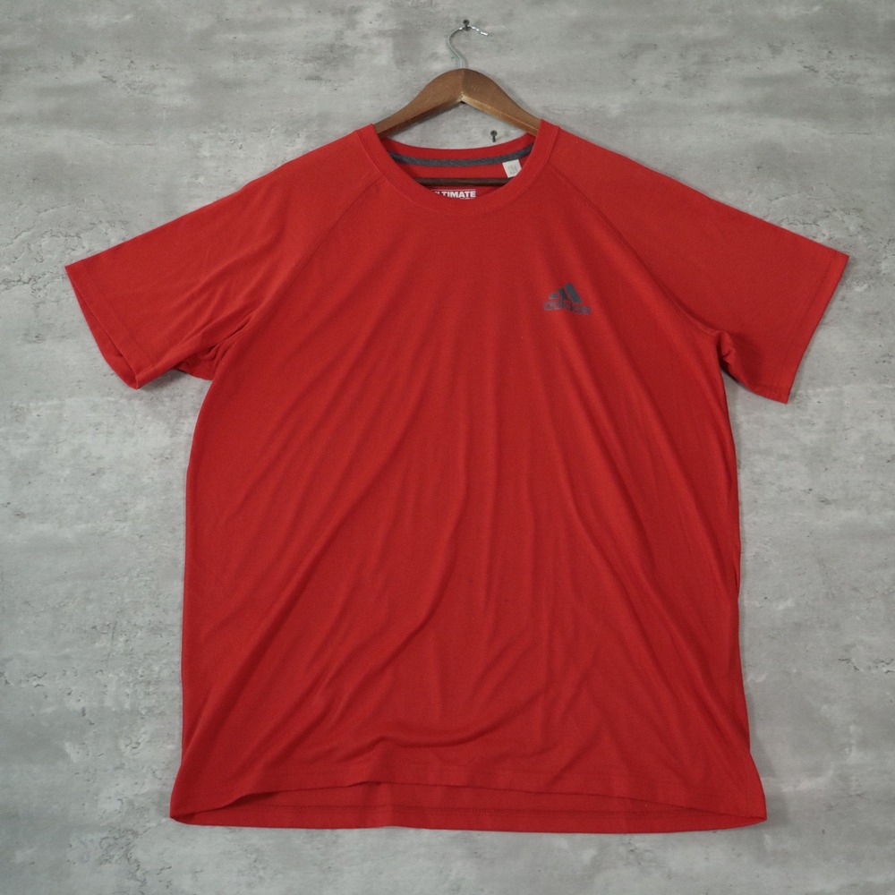 Adidas Ultimate Tee XL Red Performance Climalite Shirt S14035